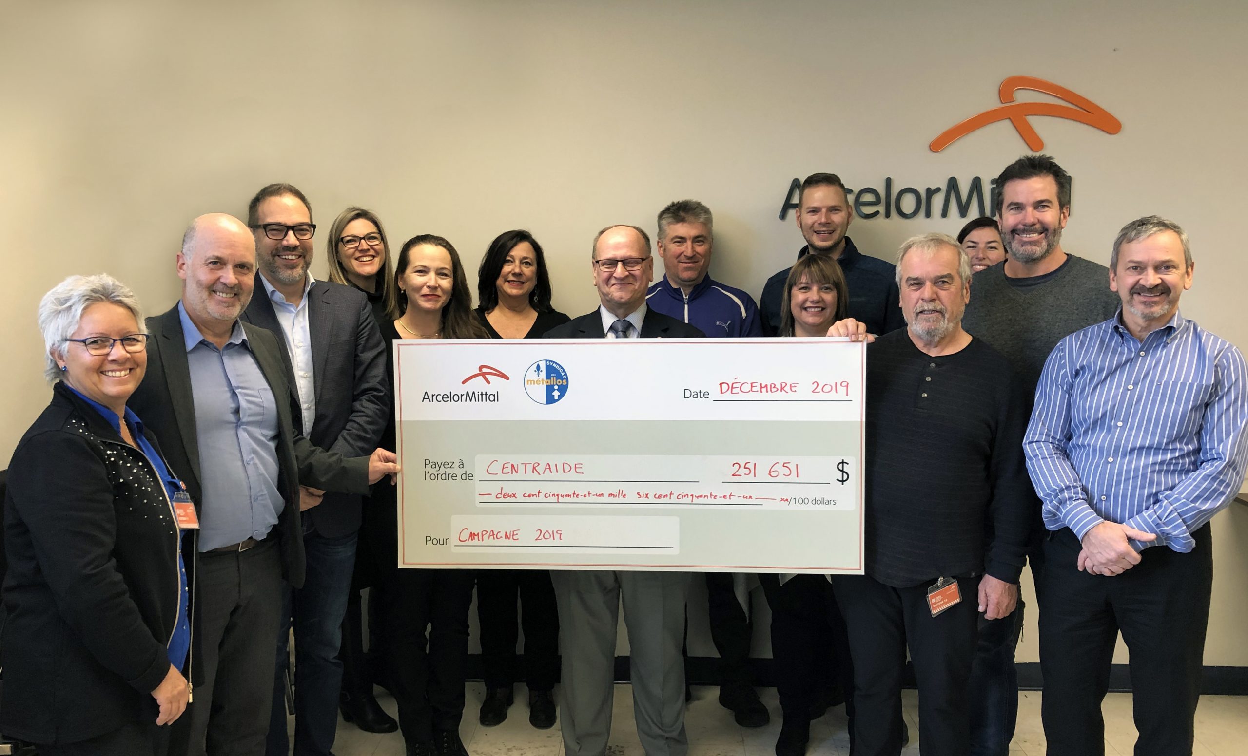 Centraide et ArcelorMittal